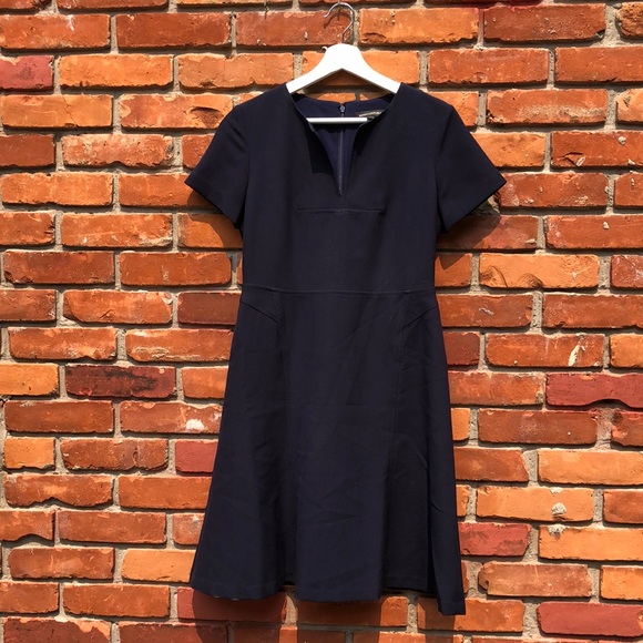 Banana Republic A Line Navy Work Dress - Picture 1 of 4